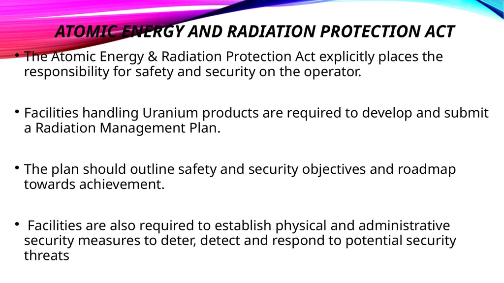NUCLEAR SAFETY, SECURITY AND SAFEGUARDS IN THE - slide 15 of 29