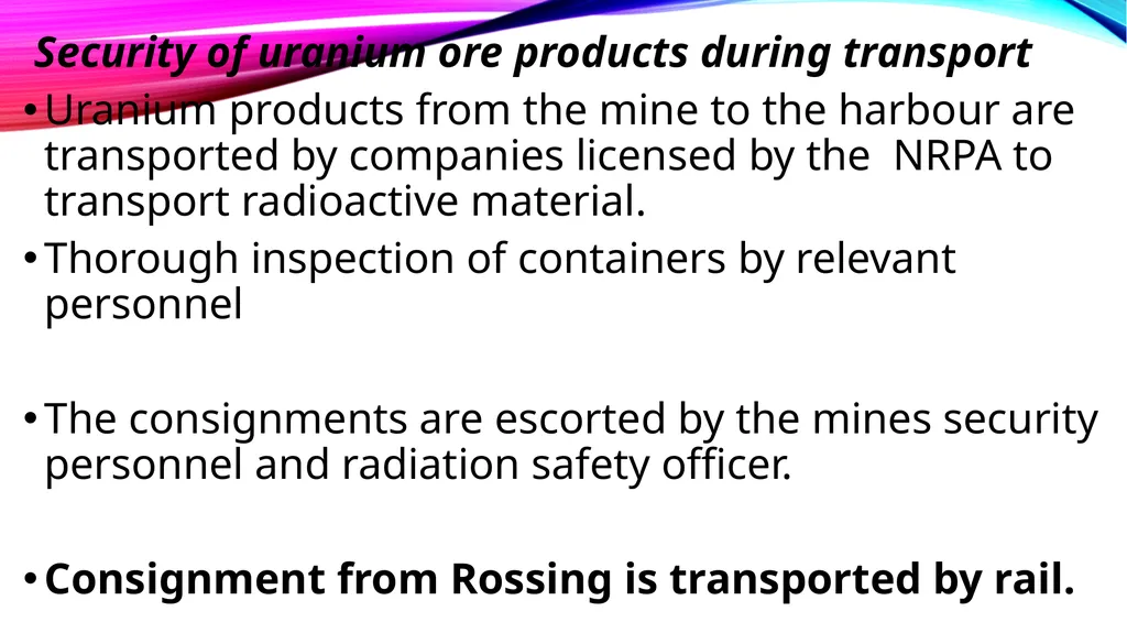 NUCLEAR SAFETY, SECURITY AND SAFEGUARDS IN THE - slide 22 of 29