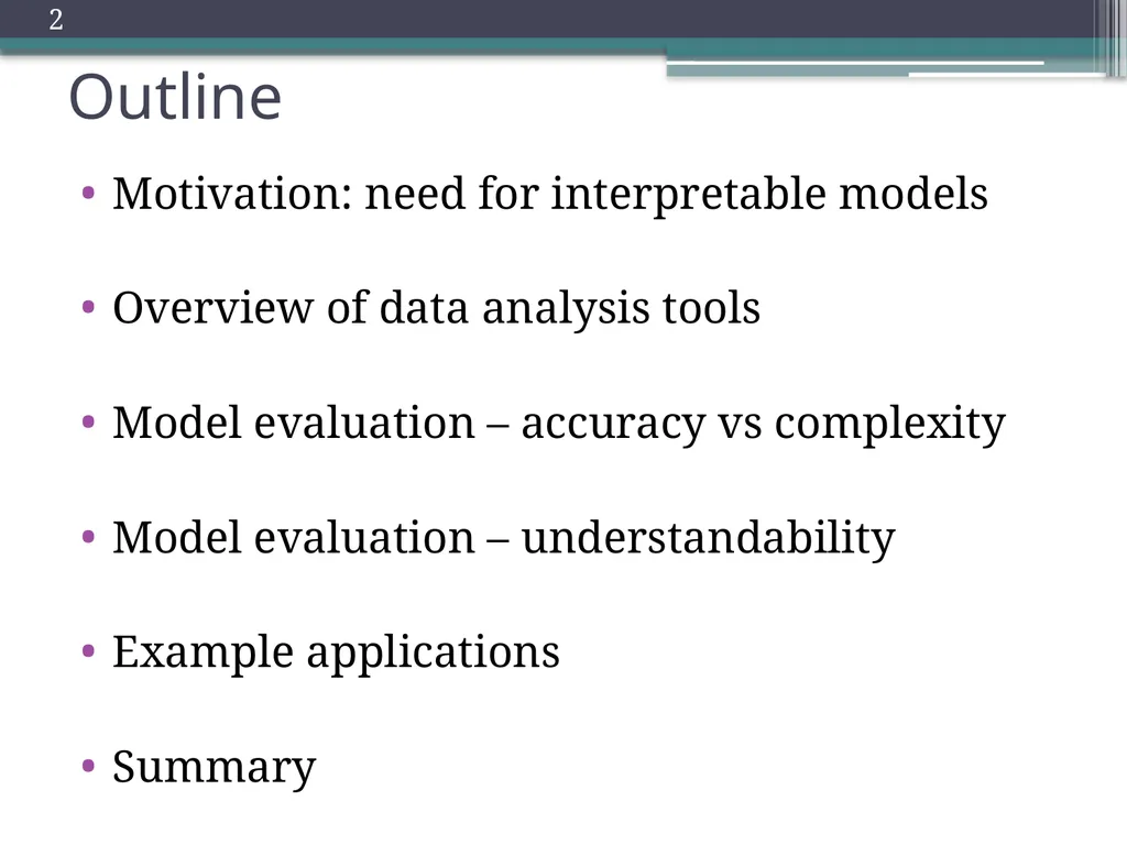 Trade-offs in Explanatory Model Learning DCAP - slide 2 of 53