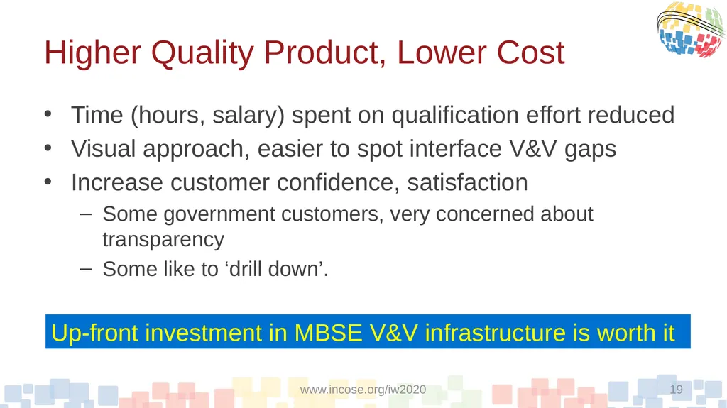 A Proposed Model-Based Approach To Qualification - slide 19 of 20