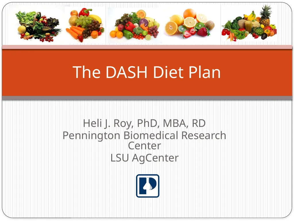 Heli J. Roy, PhD, MBA, RD Pennington Biomedical - slide 1 of 50
