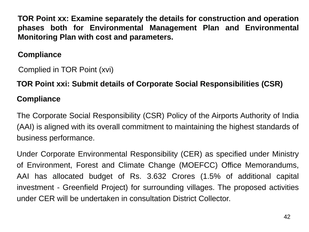 Development of Maryada Purushottam Shriram Airport - slide 42 of 56