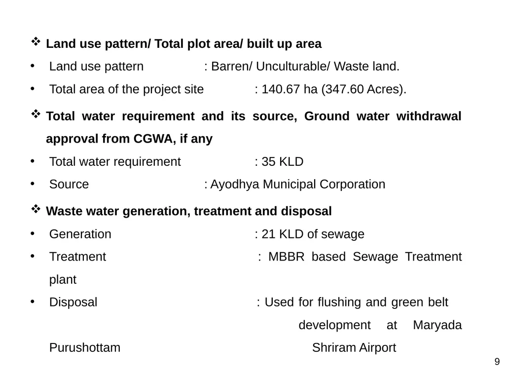 Development of Maryada Purushottam Shriram Airport - slide 9 of 56