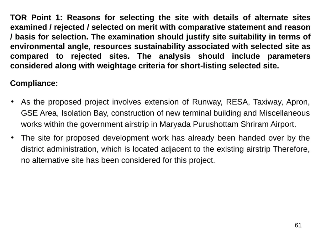 Development of Maryada Purushottam Shriram Airport - slide 16 of 56
