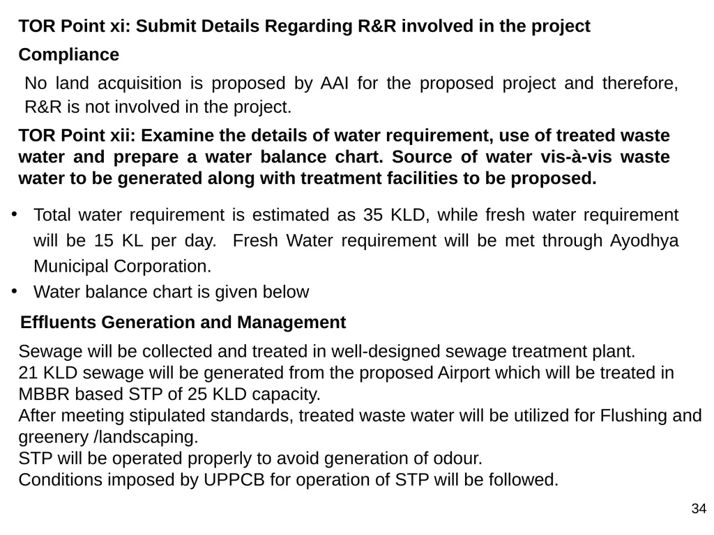 Development of Maryada Purushottam Shriram Airport - slide 34 of 56