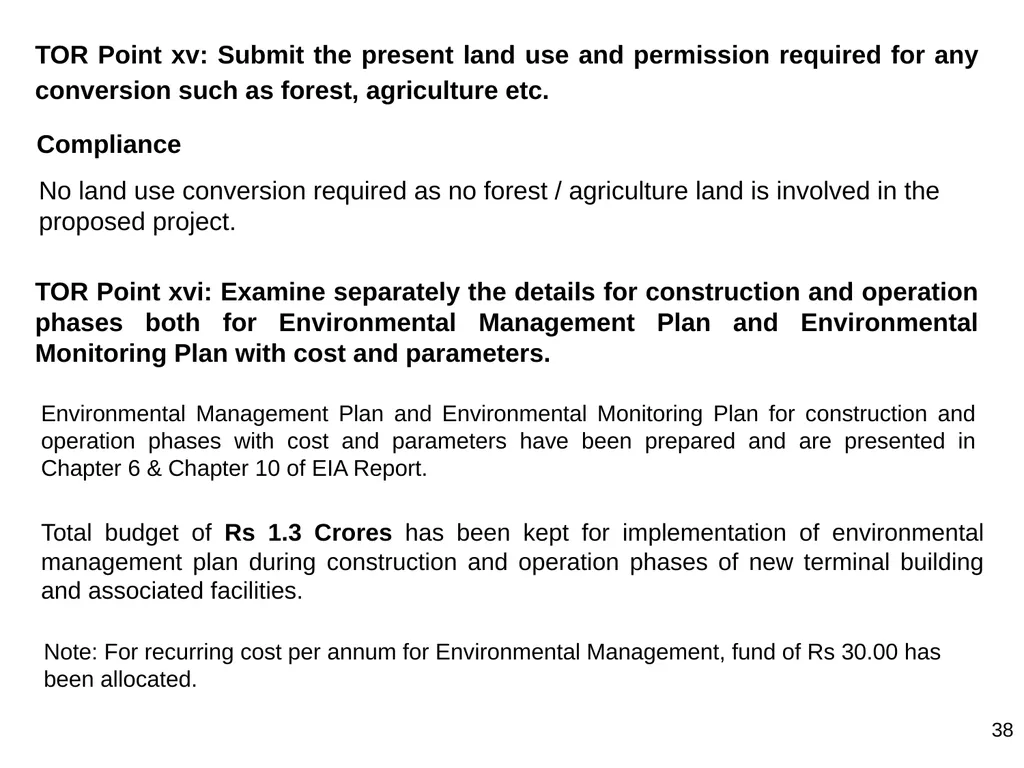 Development of Maryada Purushottam Shriram Airport - slide 38 of 56