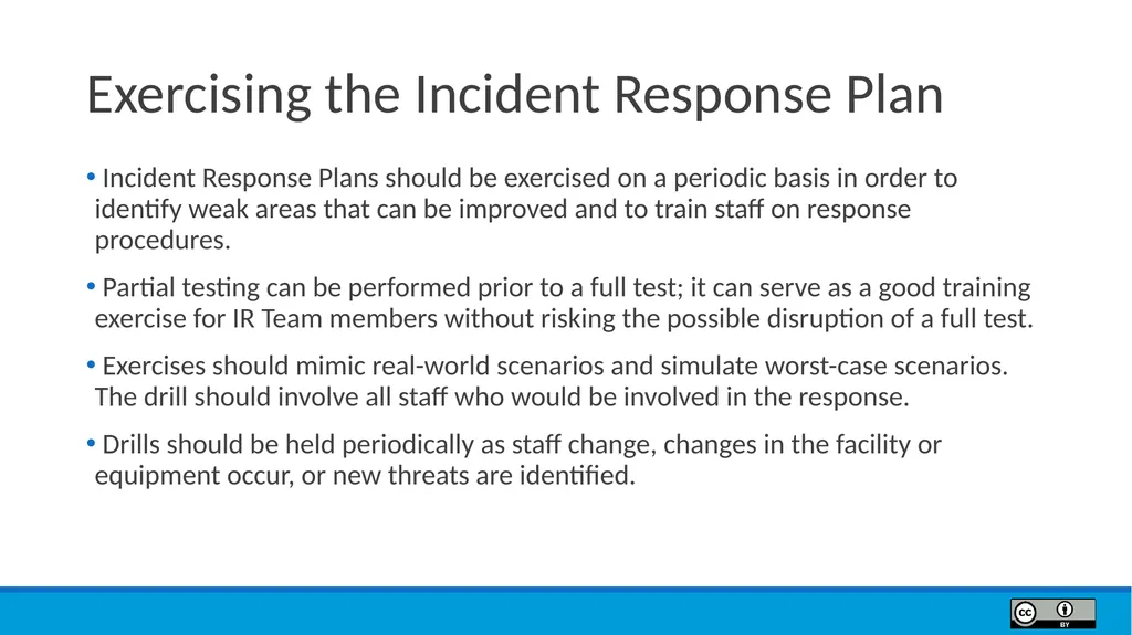 Module 9 Incident Response Lesson Objectives 9.1 - slide 32 of 39