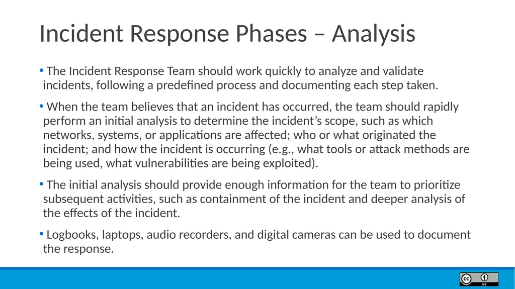 Module 9 Incident Response Lesson Objectives 9.1 - slide 17 of 39