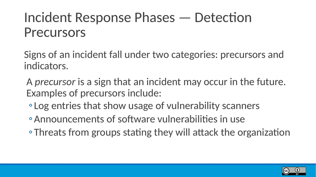 Module 9 Incident Response Lesson Objectives 9.1 - slide 12 of 39