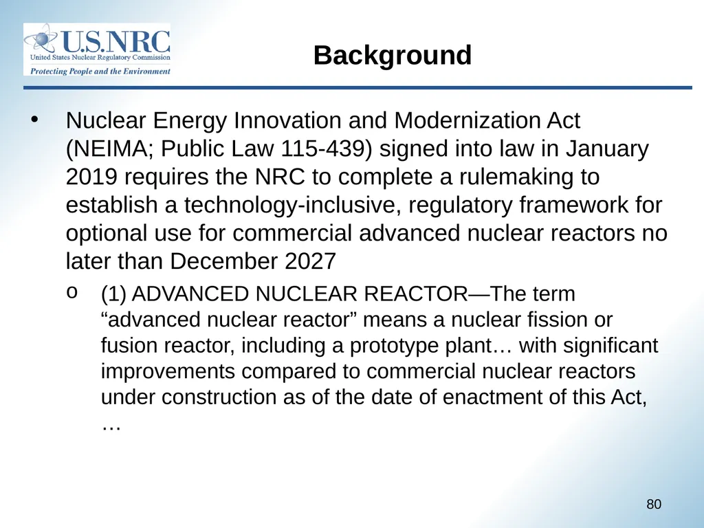 April 22, 2021 1 Advisory Committee on Reactor - slide 80 of 80