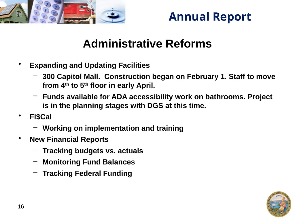 1 California Public Utilities Commission: Annual - slide 16 of 21