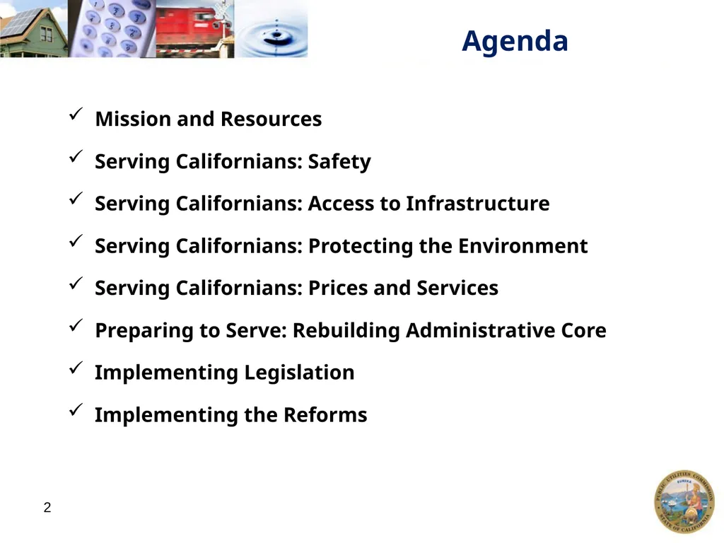 1 California Public Utilities Commission: Annual - slide 2 of 21