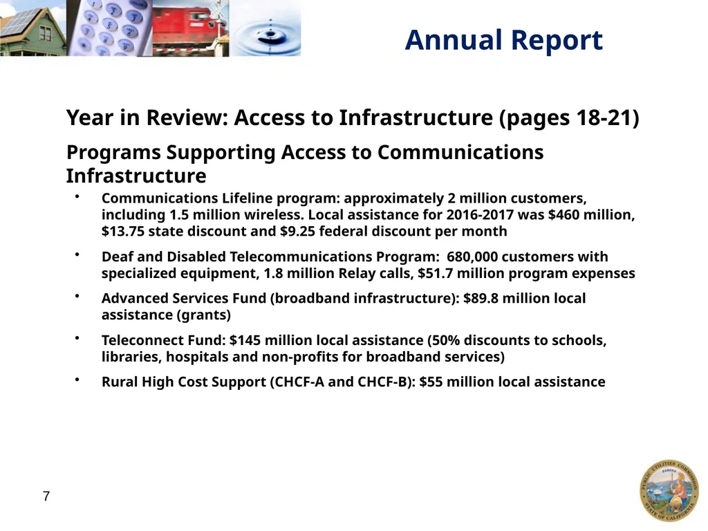 1 California Public Utilities Commission: Annual - slide 7 of 21