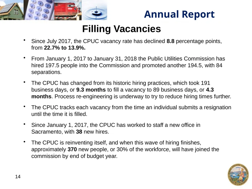 1 California Public Utilities Commission: Annual - slide 14 of 21