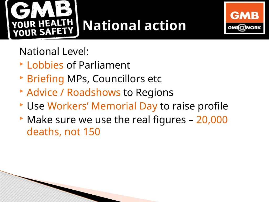 Dan Shears GMB National H&S Department 8th April - slide 31 of 34