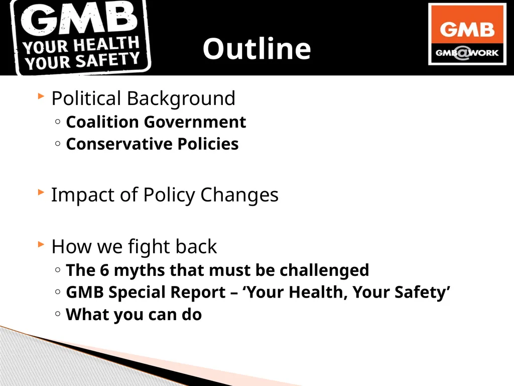 Dan Shears GMB National H&S Department 8th April - slide 2 of 34