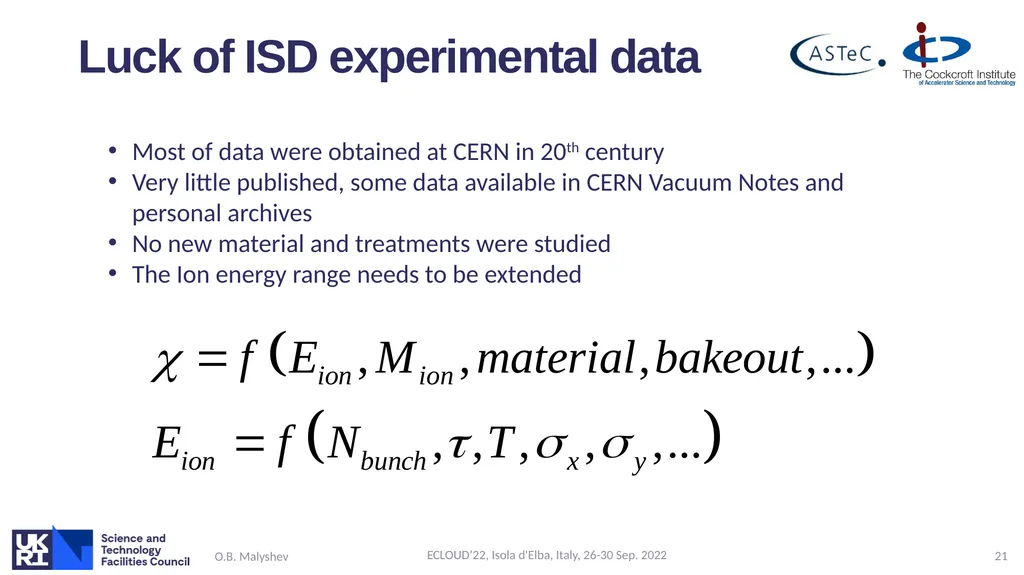 Ion induced pressure instability: the threat for - slide 21 of 33