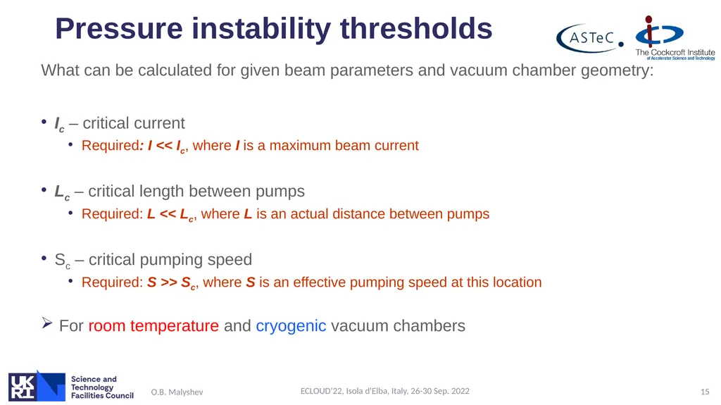 Ion induced pressure instability: the threat for - slide 15 of 33