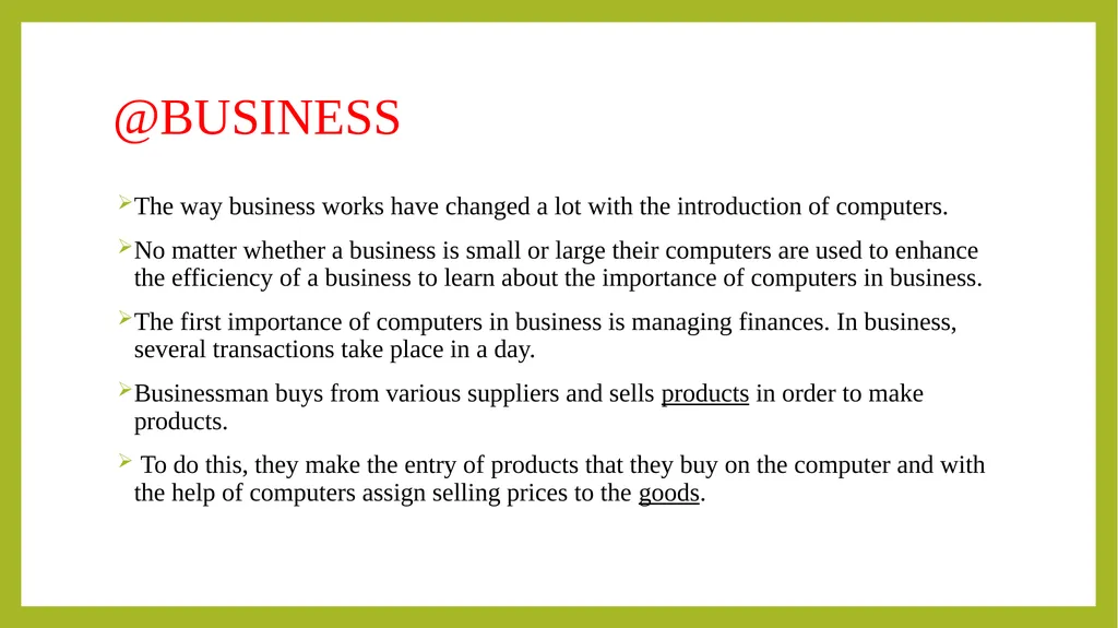 FUNDAMENTALS OF INFORMATION TECHNOLOGY - slide 73 of 81