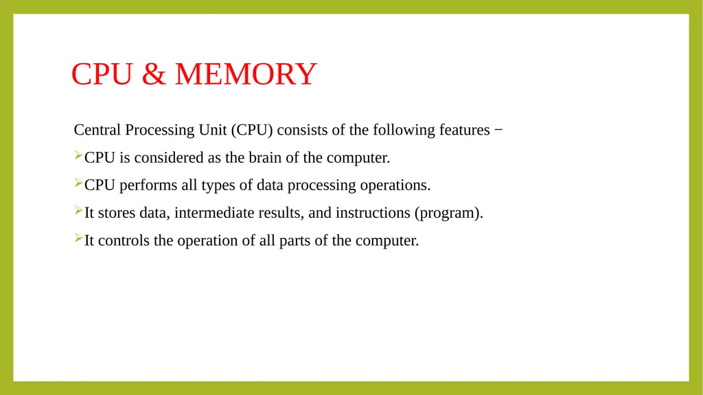 FUNDAMENTALS OF INFORMATION TECHNOLOGY - slide 19 of 81