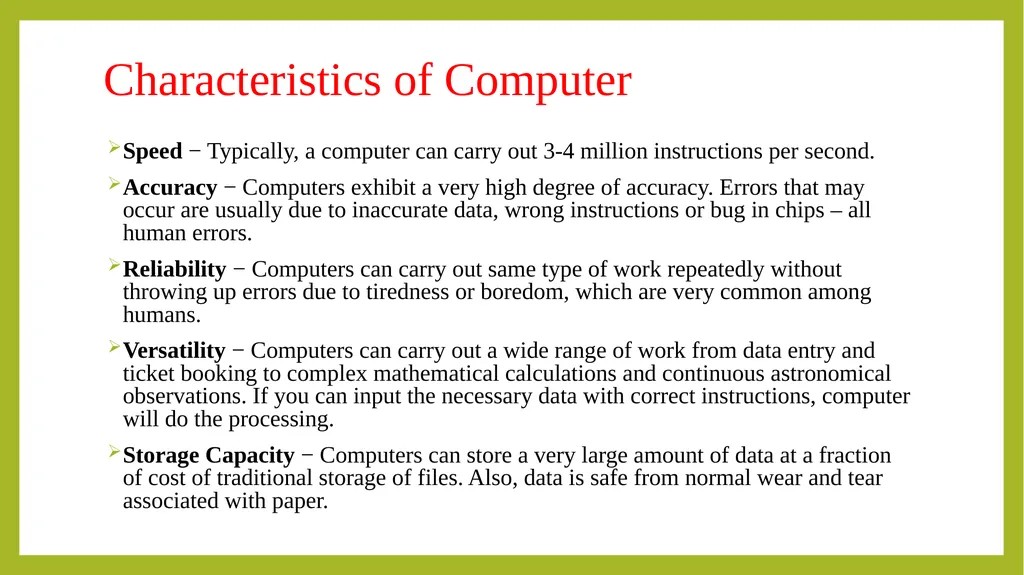 FUNDAMENTALS OF INFORMATION TECHNOLOGY - slide 4 of 81