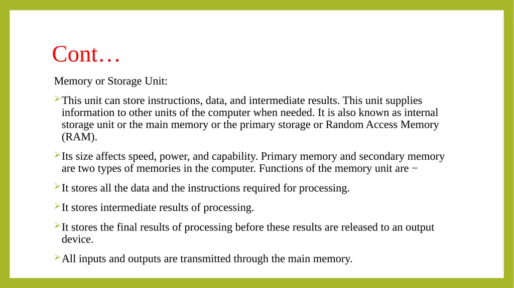 FUNDAMENTALS OF INFORMATION TECHNOLOGY - slide 21 of 81