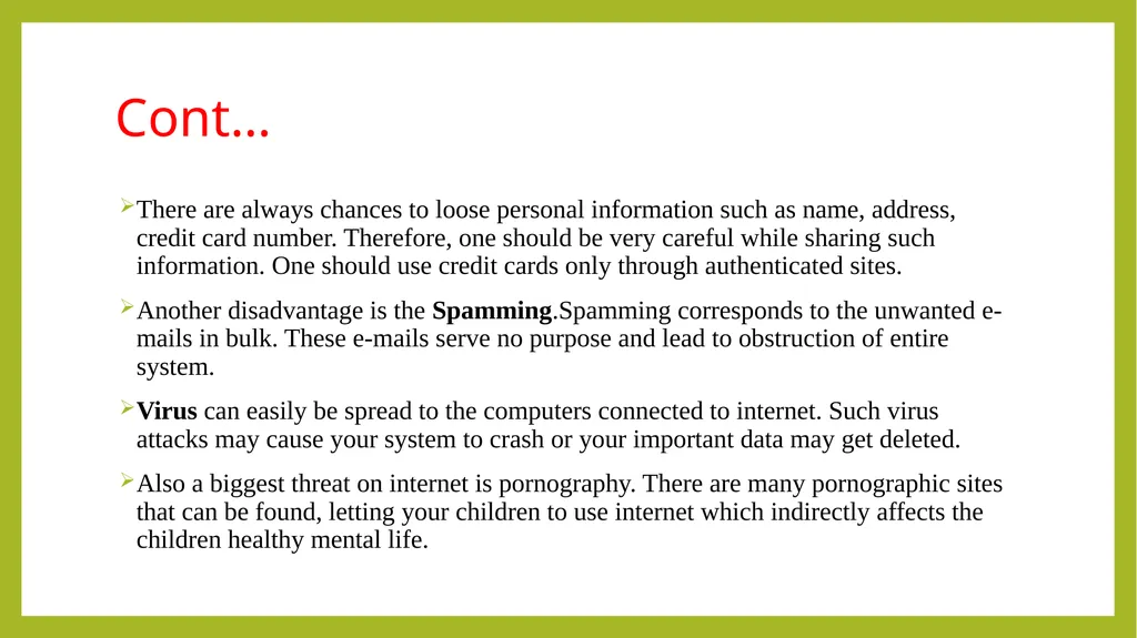 FUNDAMENTALS OF INFORMATION TECHNOLOGY - slide 69 of 81