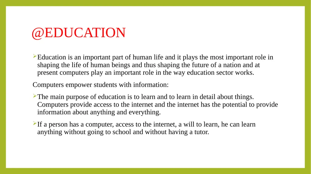 FUNDAMENTALS OF INFORMATION TECHNOLOGY - slide 72 of 81