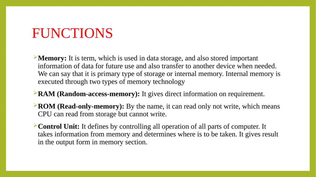 FUNDAMENTALS OF INFORMATION TECHNOLOGY - slide 17 of 81