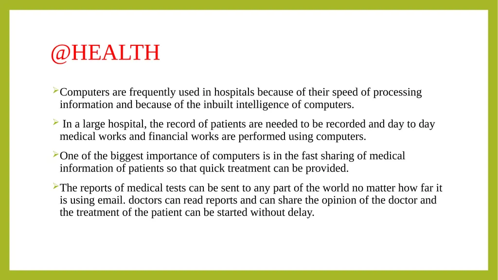 FUNDAMENTALS OF INFORMATION TECHNOLOGY - slide 74 of 81
