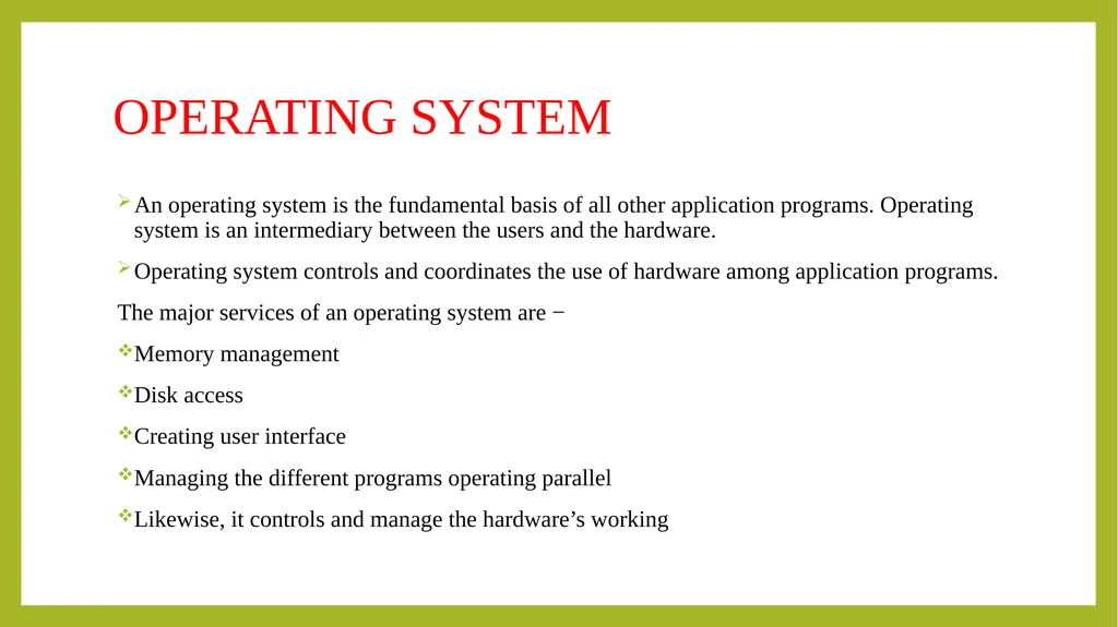 FUNDAMENTALS OF INFORMATION TECHNOLOGY - slide 40 of 81