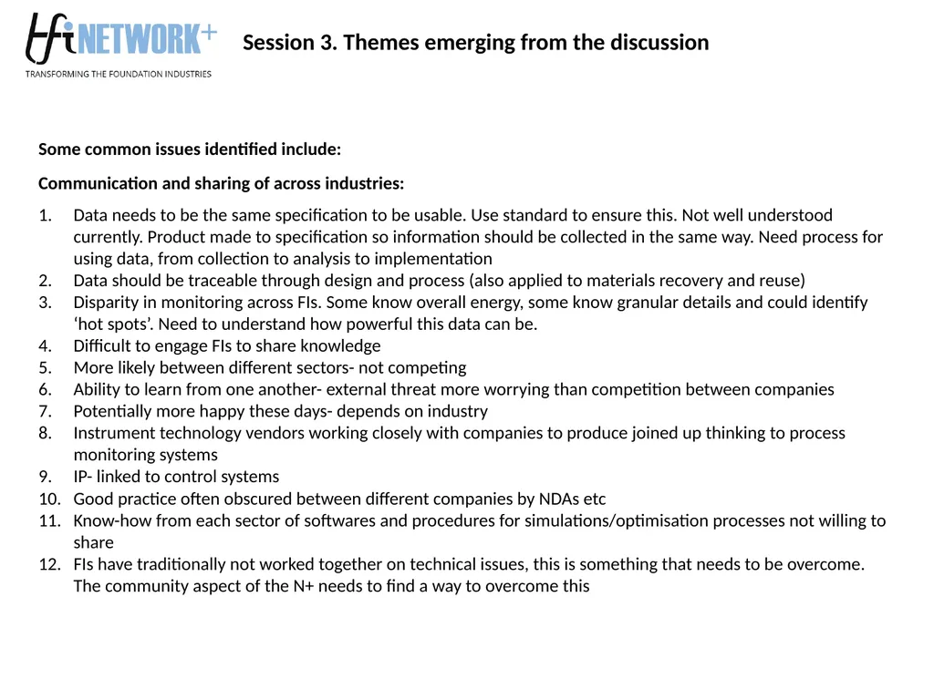 Roadmapping for the Foundation Industries – - slide 17 of 20