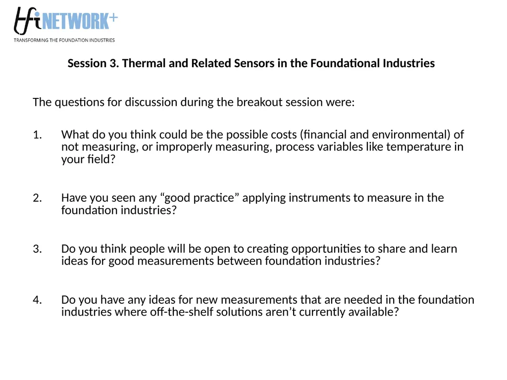 Roadmapping for the Foundation Industries – - slide 15 of 20