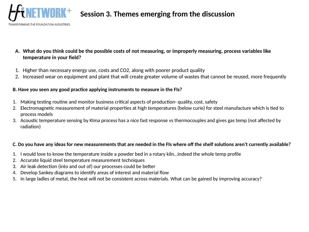 Roadmapping for the Foundation Industries – - slide 16 of 20