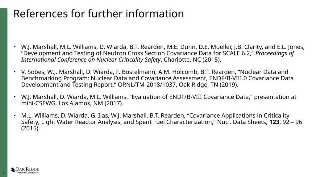 Verification and Testing of Covariance Libraries - slide 7 of 8