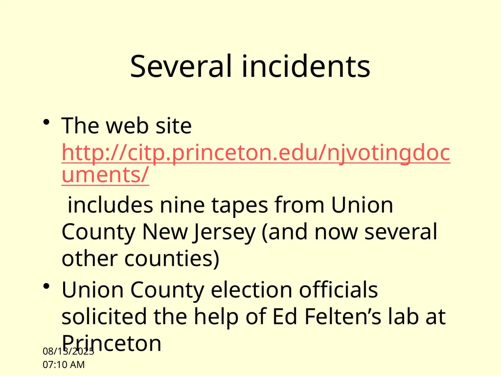 10/4/10 11:00 Lecture 1: Overview James Hook CS - slide 34 of 77