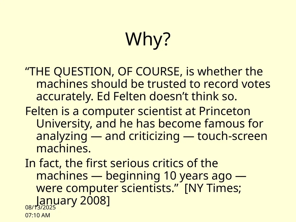 10/4/10 11:00 Lecture 1: Overview James Hook CS - slide 37 of 77