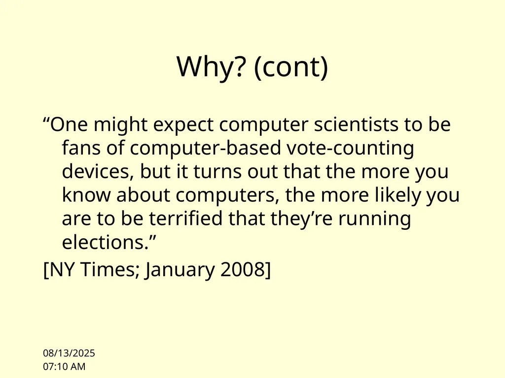 10/4/10 11:00 Lecture 1: Overview James Hook CS - slide 38 of 77