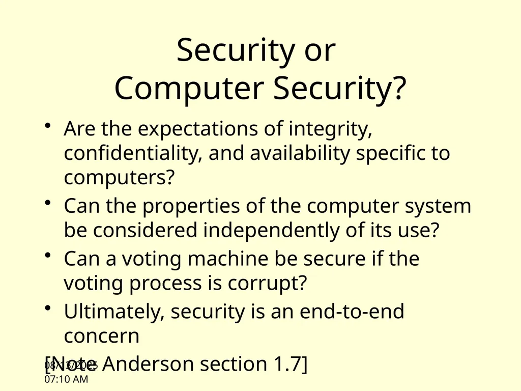 10/4/10 11:00 Lecture 1: Overview James Hook CS - slide 41 of 77