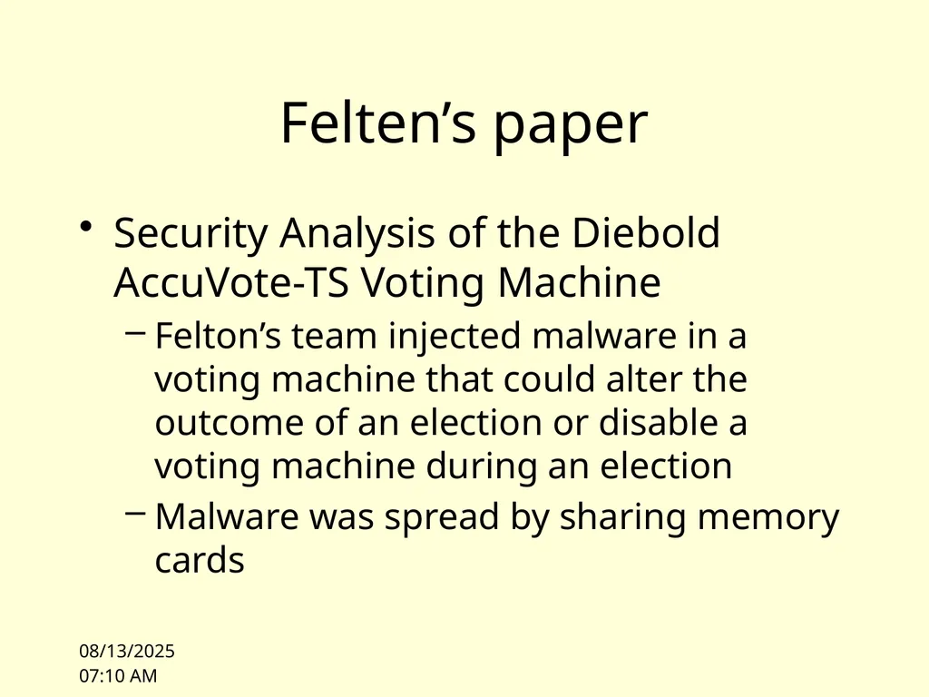 10/4/10 11:00 Lecture 1: Overview James Hook CS - slide 46 of 77