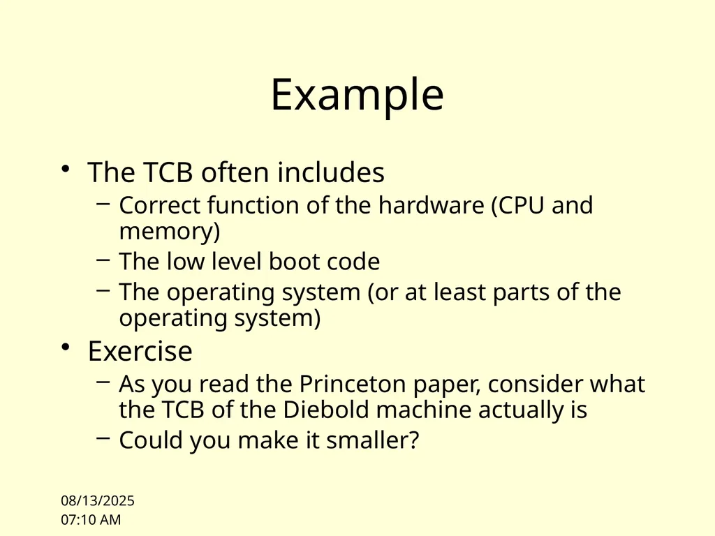 10/4/10 11:00 Lecture 1: Overview James Hook CS - slide 62 of 77