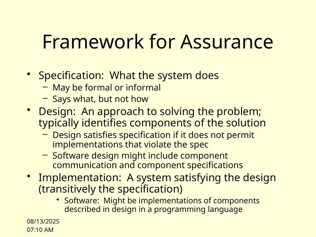 10/4/10 11:00 Lecture 1: Overview James Hook CS - slide 70 of 77