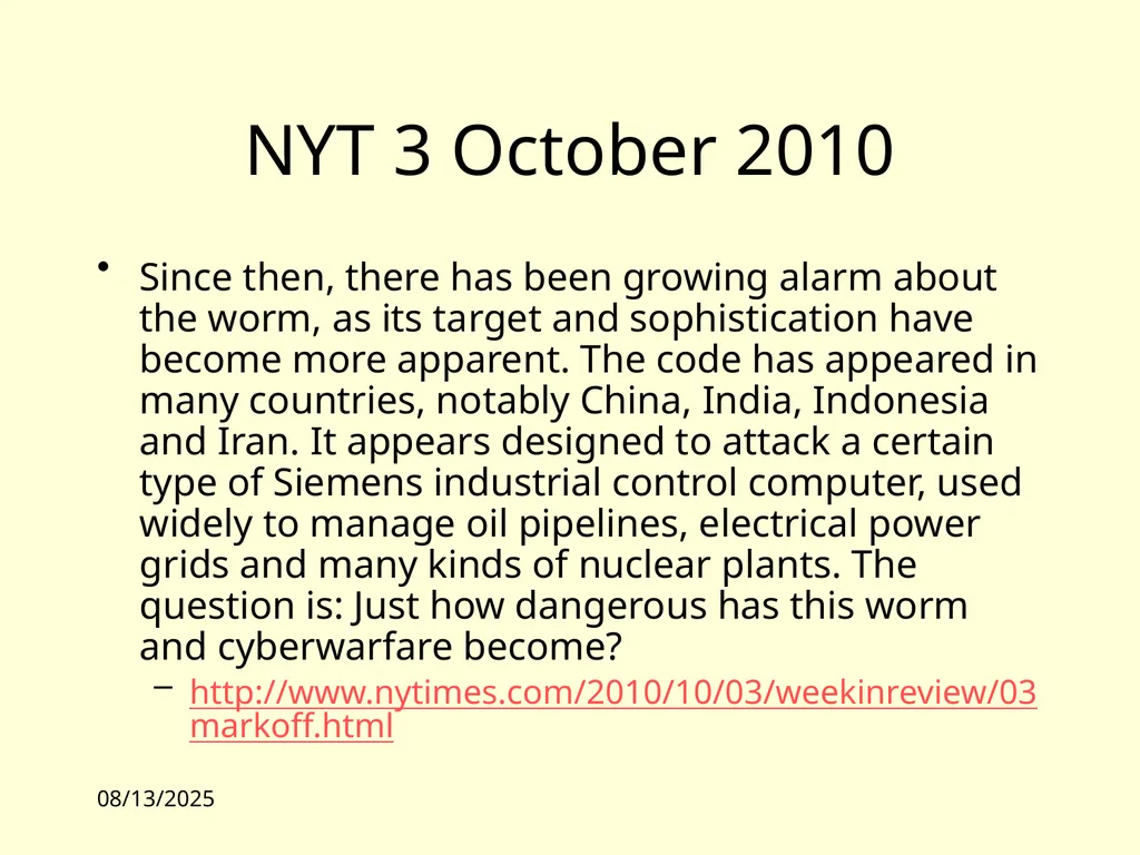 10/4/10 11:00 Lecture 1: Overview James Hook CS - slide 14 of 77