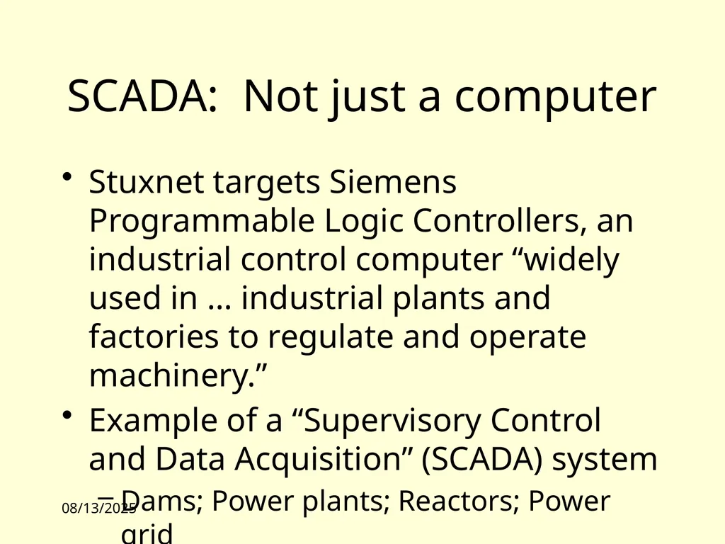 10/4/10 11:00 Lecture 1: Overview James Hook CS - slide 20 of 77