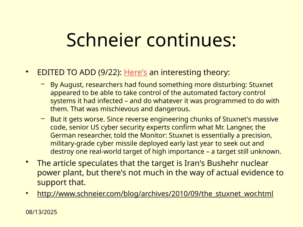 10/4/10 11:00 Lecture 1: Overview James Hook CS - slide 16 of 77
