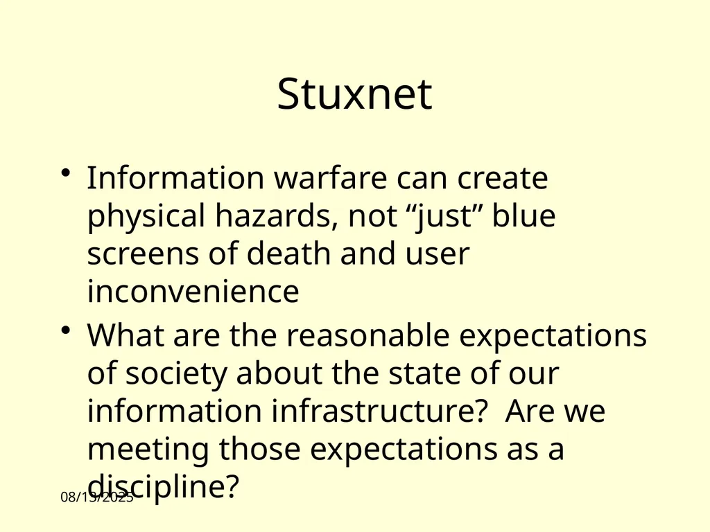 10/4/10 11:00 Lecture 1: Overview James Hook CS - slide 23 of 77