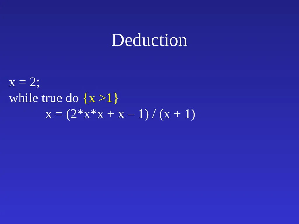 Automatic Software Verification Instructor: Mooly - slide 31 of 49