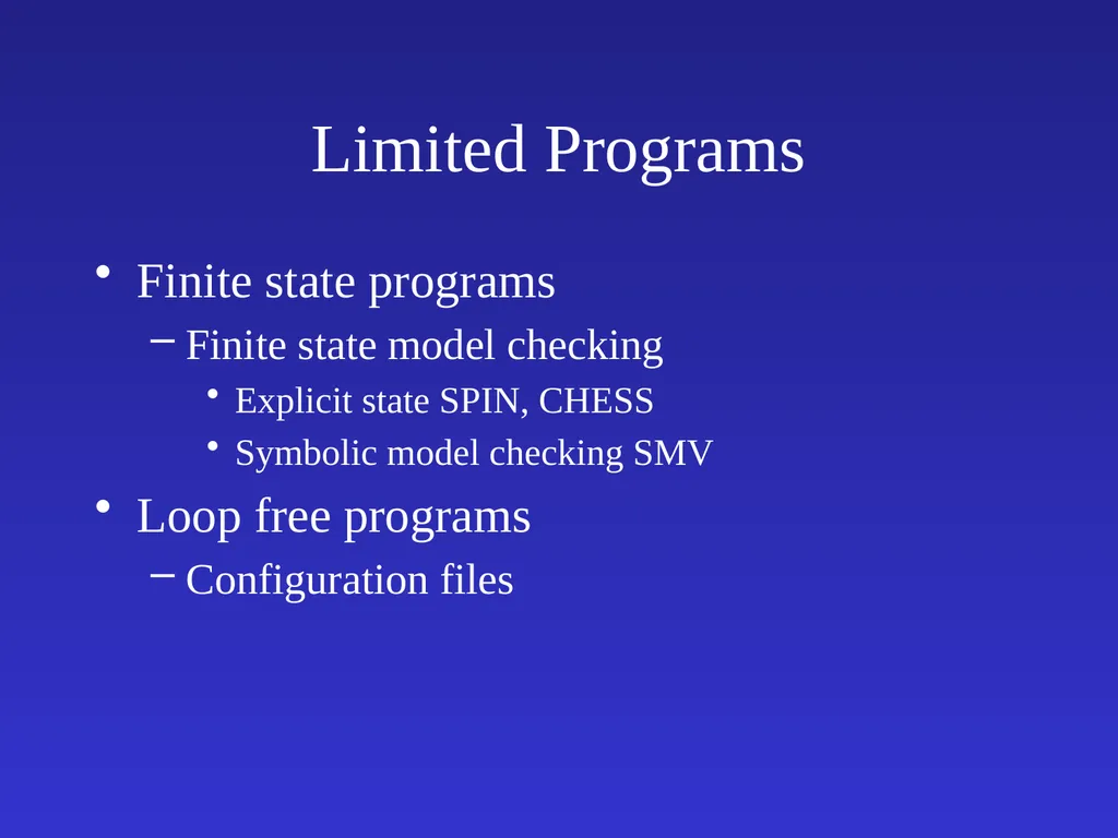 Automatic Software Verification Instructor: Mooly - slide 14 of 49