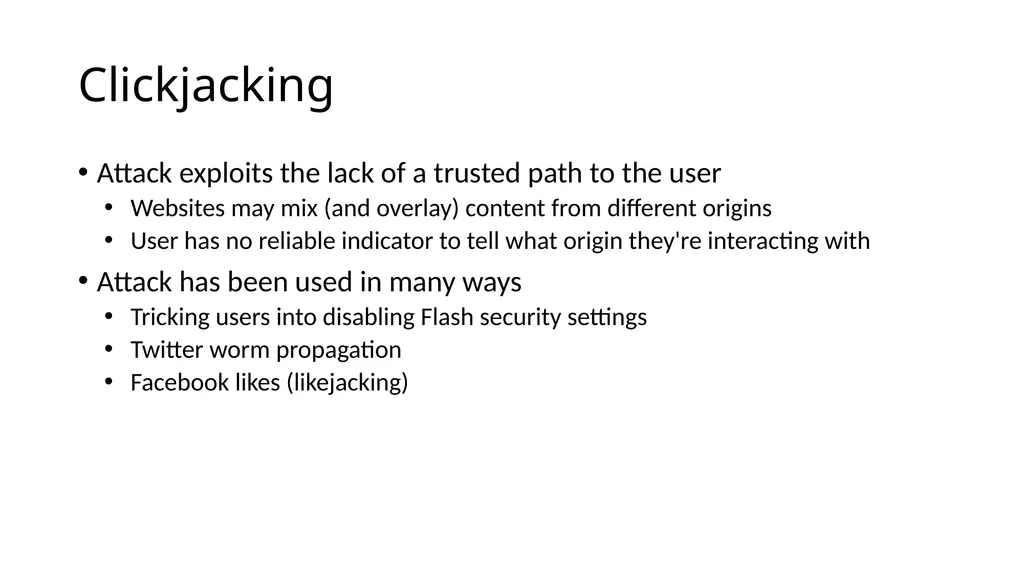 CS 4740/6740 Network Security Lecture 9: The Web - slide 83 of 163