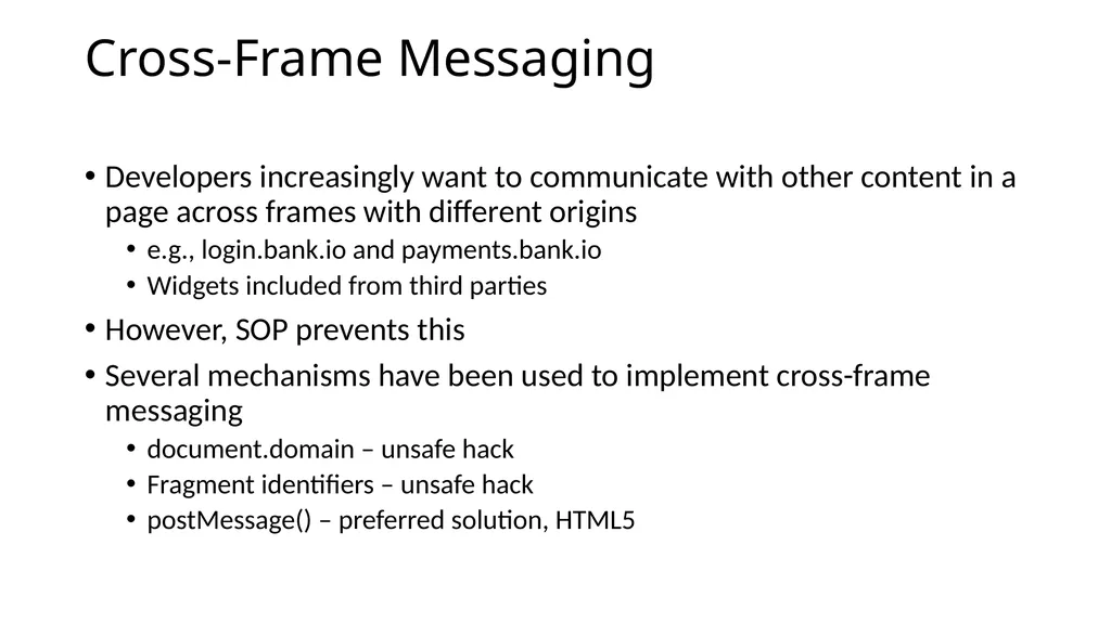 CS 4740/6740 Network Security Lecture 9: The Web - slide 127 of 163
